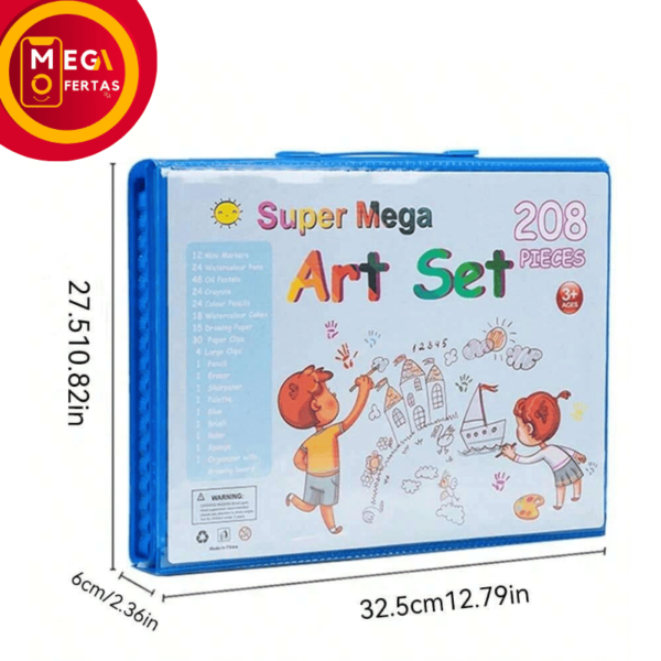 Set de arte - Quito - Mega Ofertas Set de pinturas para niños de 208 piezas