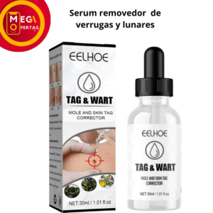 Serum removedor de verrugas y lunares, seguro y efectivo
